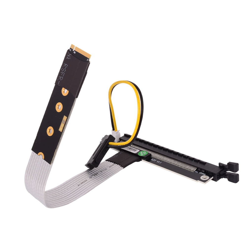 ADT M.2 NGFF NVMe key M to PCI - Pcie 4.0 X16 Riser Cable 90 Degree 评论和价格