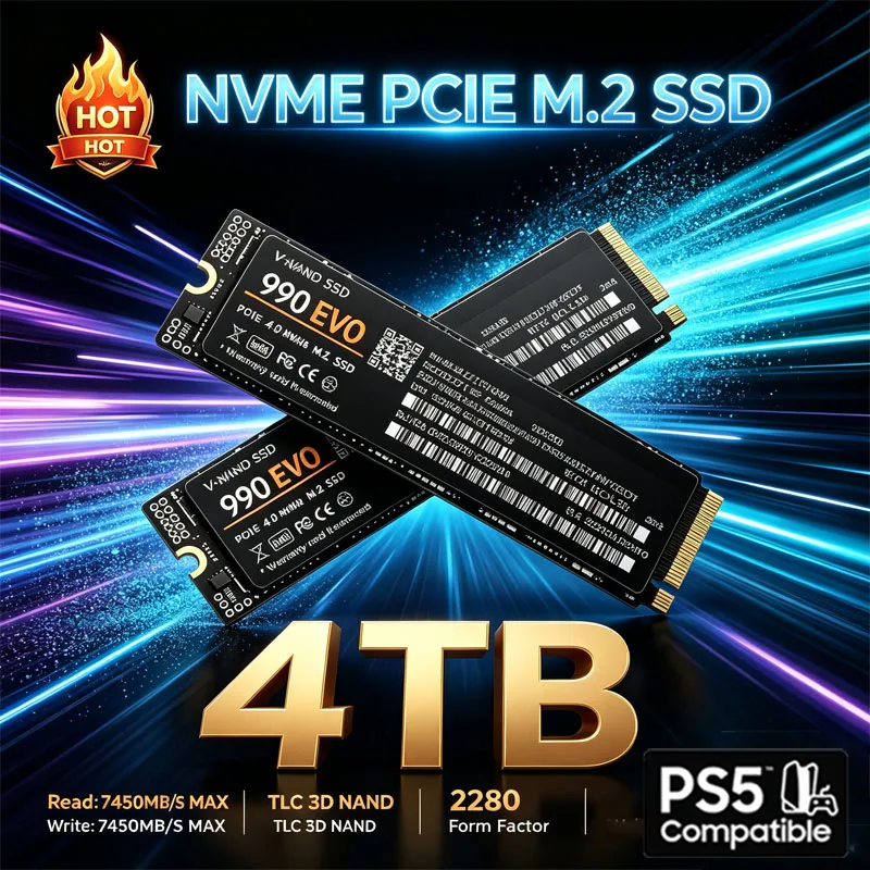 Gaming M.2 NVMe SSD 990 EVO PC - M.2 Nvme 4Tb Pcie 4.0 Ssd 评论和价格