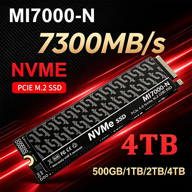 MI7000-N 7300MB/s SSD 1TB 2TB  - M.2 Nvme 4Tb Pcie 4.0 Ssd 评论和价格